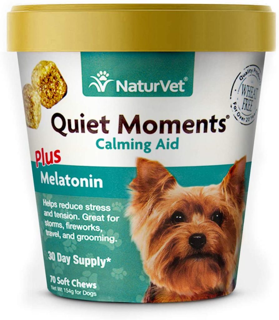 NaturVet Quiet Moments Calming Aid Soft Dog Chews