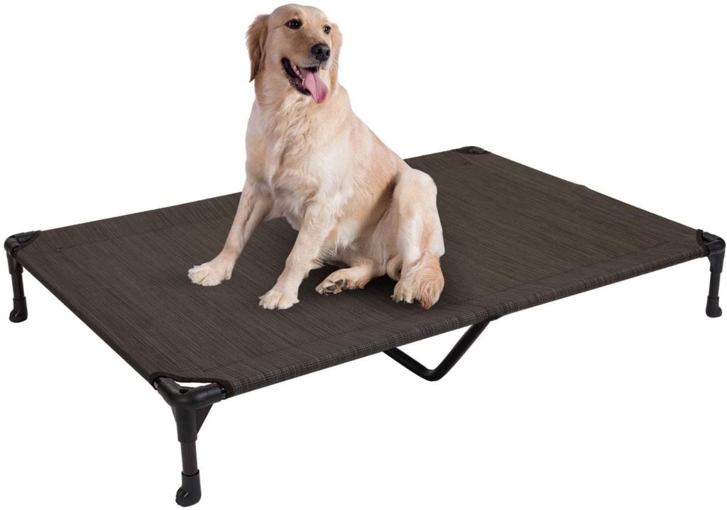 Veehoo Elevated Portable Dog Bed for Large Dogs