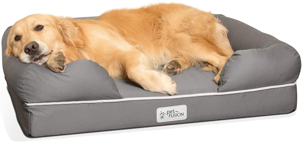 PetFusion Ultimate Lounge with Solid Memory Foam Dog Bed
